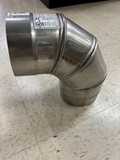 Stainless Steel 6" stove pipe adjustable elbow - 316 grade SS