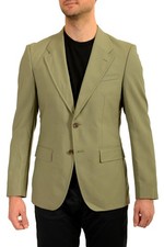 Hugo Boss Men's "C-Holston-253" Sage 100 Wool Two Button Blazer US 38R IT 48R