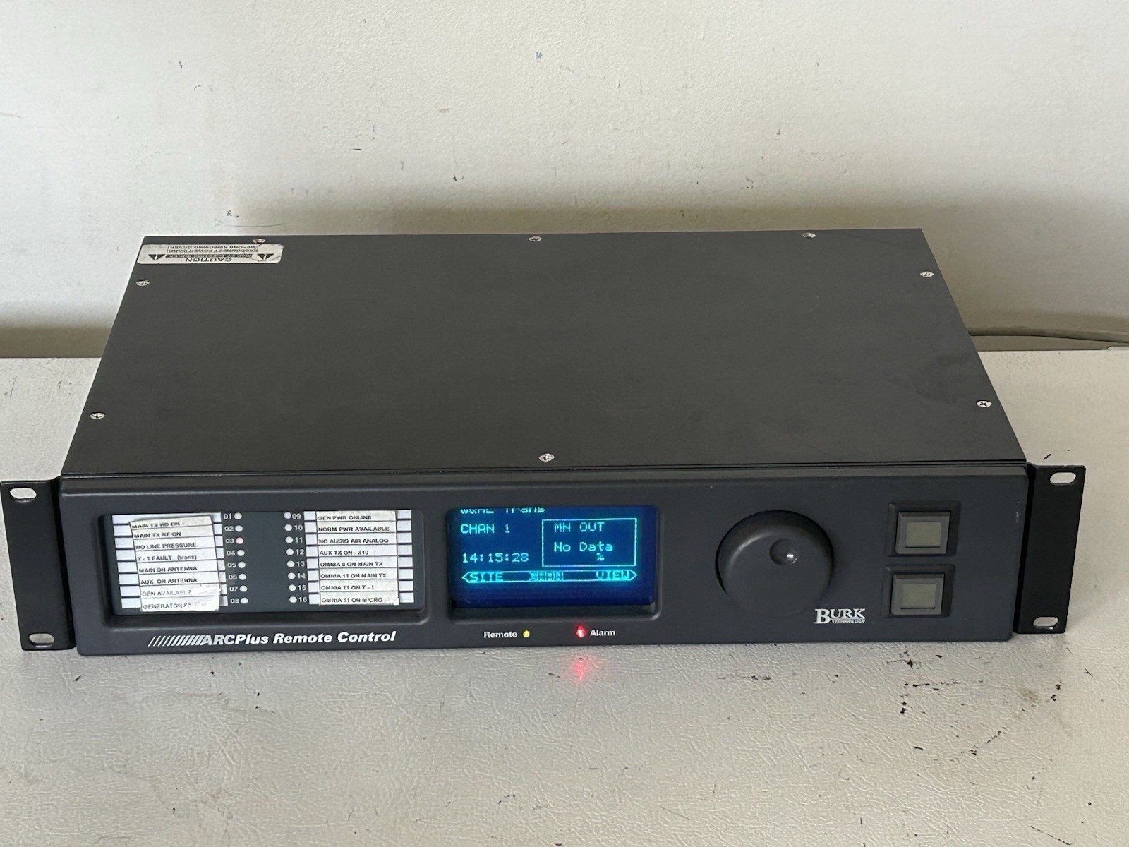 Burk arc plus remote control pro broadcast equipment burke powers on untested