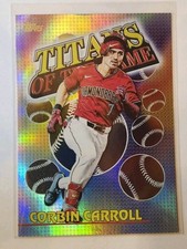 Corbin Carroll Titans Of The Game Foil Insert 2026 Topps Series 1 Baseball