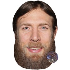 Daniel Bryan (Beard) Celebrity Mask, Flat Card Face, Fancy Dress Mask
