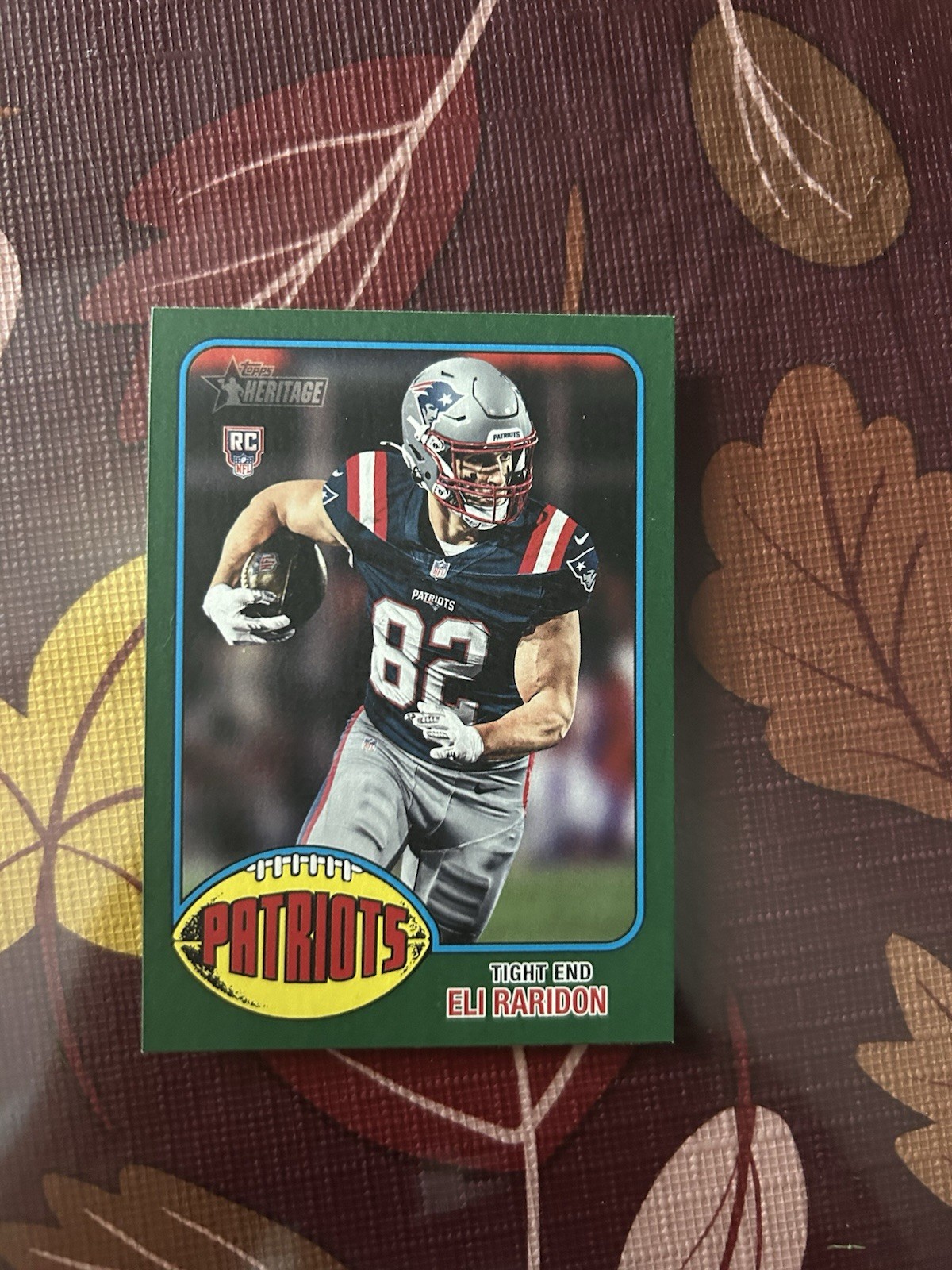 Topps Heritage 2026 Eli Raridon Patriots Rookie Trading Card 