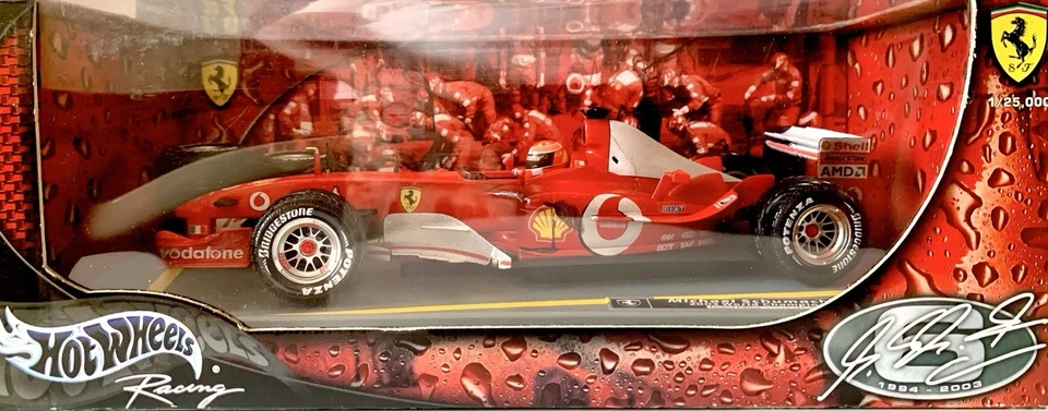Ferrari F2003 GA - 1:18 Hot Wheels - World Champion Gomme Rain - Immagine 2 di 4