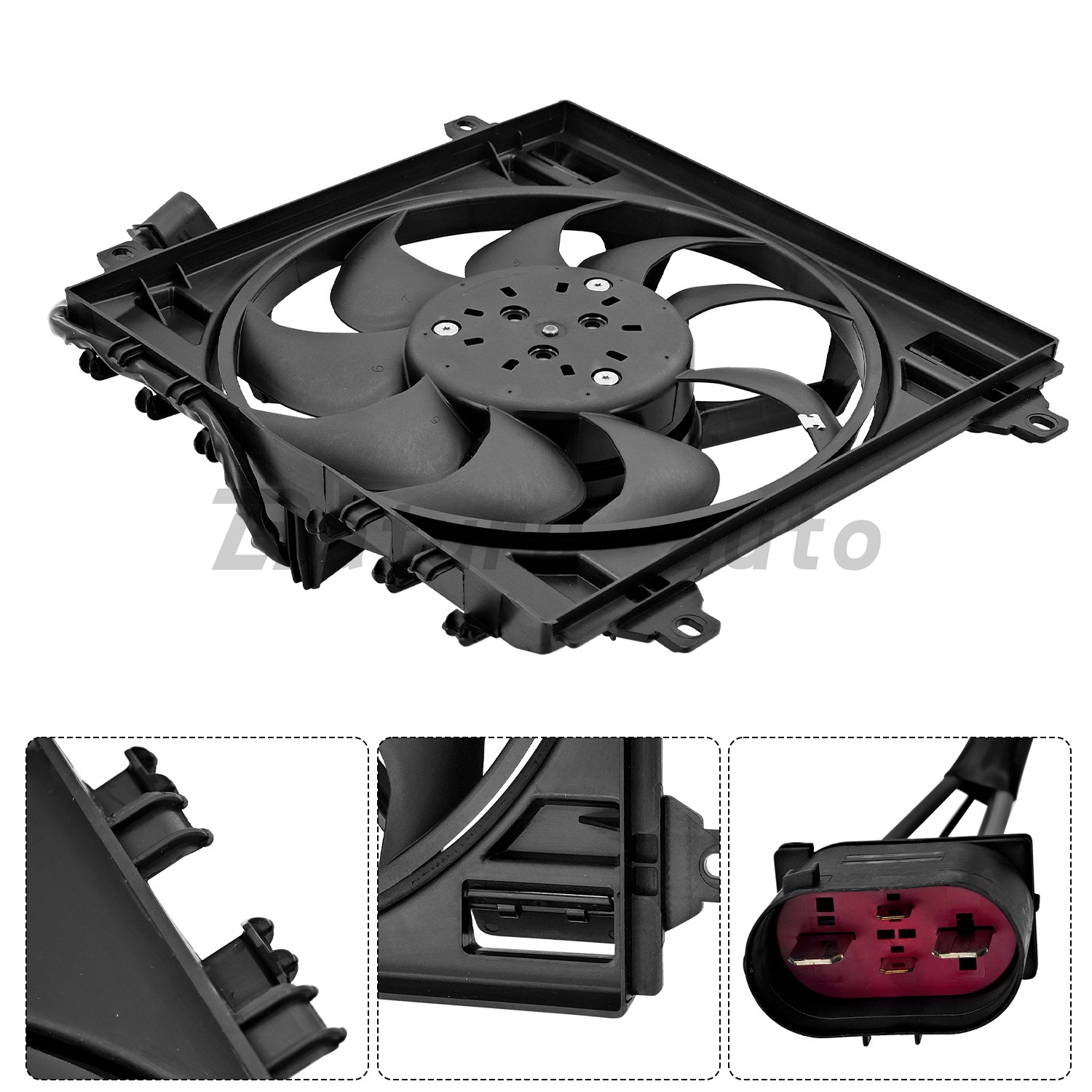 4S0121203B RIGHT Cooling Fan Assy For Lamborghini Huracan LP610 LP580 Audi R8