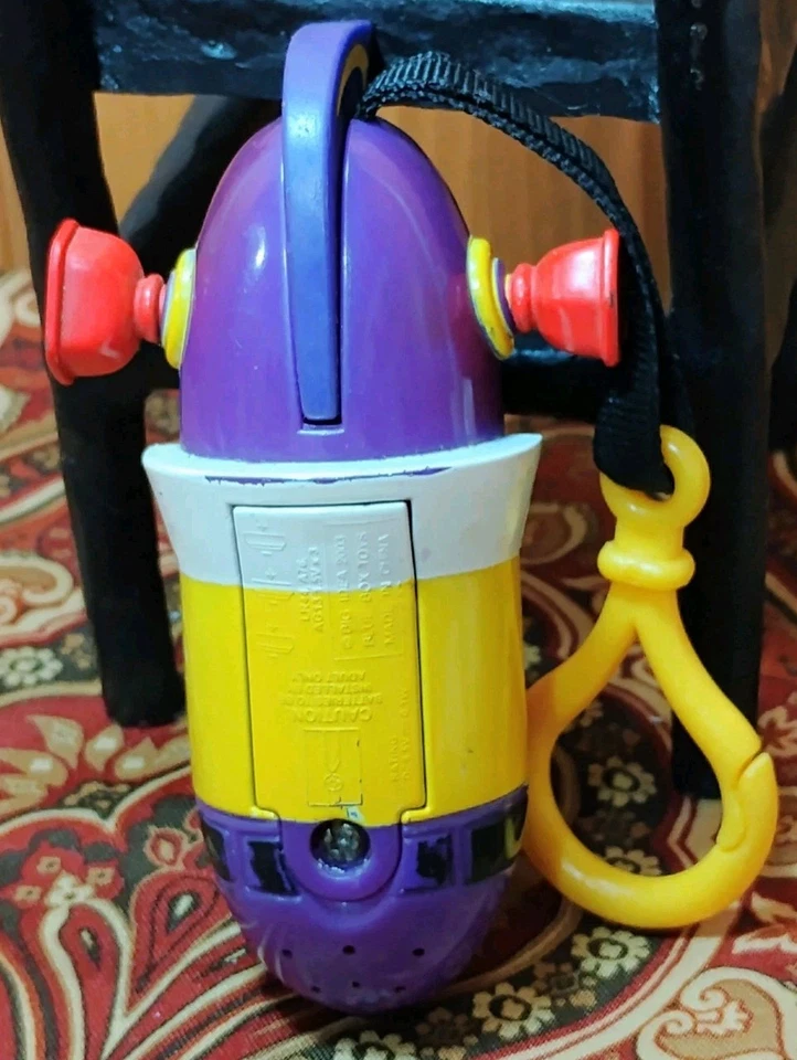 Figura de juguete Big Idea 2003 Blue Box VeggieTales Larry-Boy Talking Clip-On FUNCIONA B Foto 3 de 4