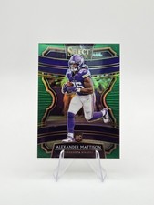 Alexander Mattison 2019 Panini Select RC Green Prizm SP #/5 #64
