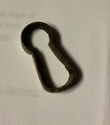 Single Vintage antique brass Insert Keyhole Cover escutcheon — photo 3