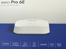 eero Pro 6E Tri-Band Mesh Wi-Fi 6E Router AXE5400 White NEW Sealed Box