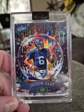 2025 Wildcard Encased Splat Snow Globe Color Match True 1/1 Jaxson Dart RC