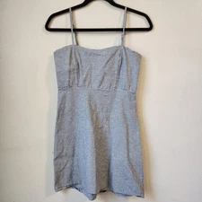 Brandy Melville Made in Italy Gingham Mini Dress Sleeveless Summer Casual SZ 3