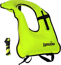 Inflatable Snorkel Vest Adult Snorkeling Jackets Free Diving Swimming Safety Loa