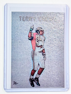 Terry Crews Limited Platinum Plated Artist Signed 