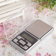 Digital Pocket Scale 0.01-200g / 0.1-500g Precision Jewelry Gold Gram Food Slim