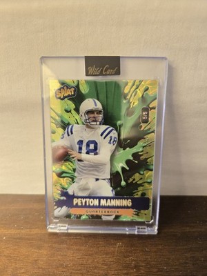 Wild Card Splat 2026 Peyton Manning 5/5 Serial Numbered Football Card SLSEs3-PM 