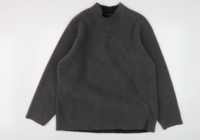 George grauer Herren Pullover Sweatshirt, Medium, Stehkragen