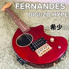 FERNANDES DIGI-ZO HYPER Wine Red in good working order