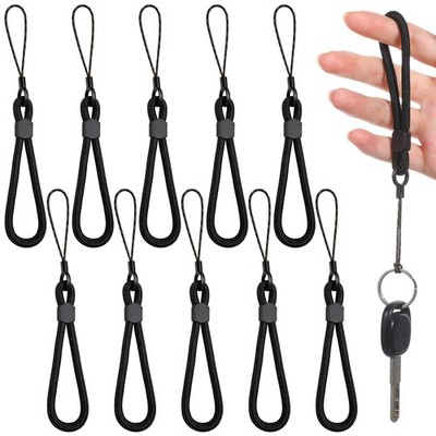 FdcZeyxior 10 Pack Finger 10 Black Lanyard Finger, 10