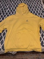 Air Jordan Essential Fleece Pullover Hoodie Tour Yellow Size XL