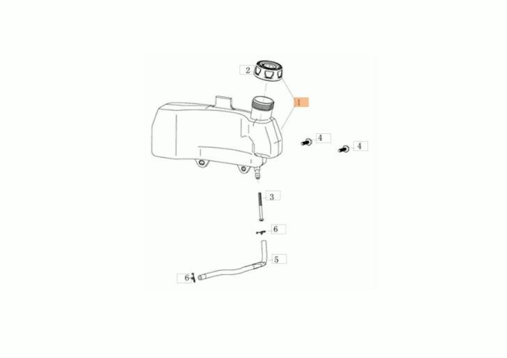 Serbatoio Carburante Originale Oleo-Mac L66151591 per G53TK ALLROAD