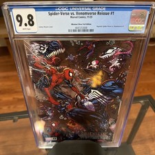 Spider-Verse Vs Venomverse 1 Silver Foil by Jonboy Meyers (Ltd to 1000) CGC 9.8