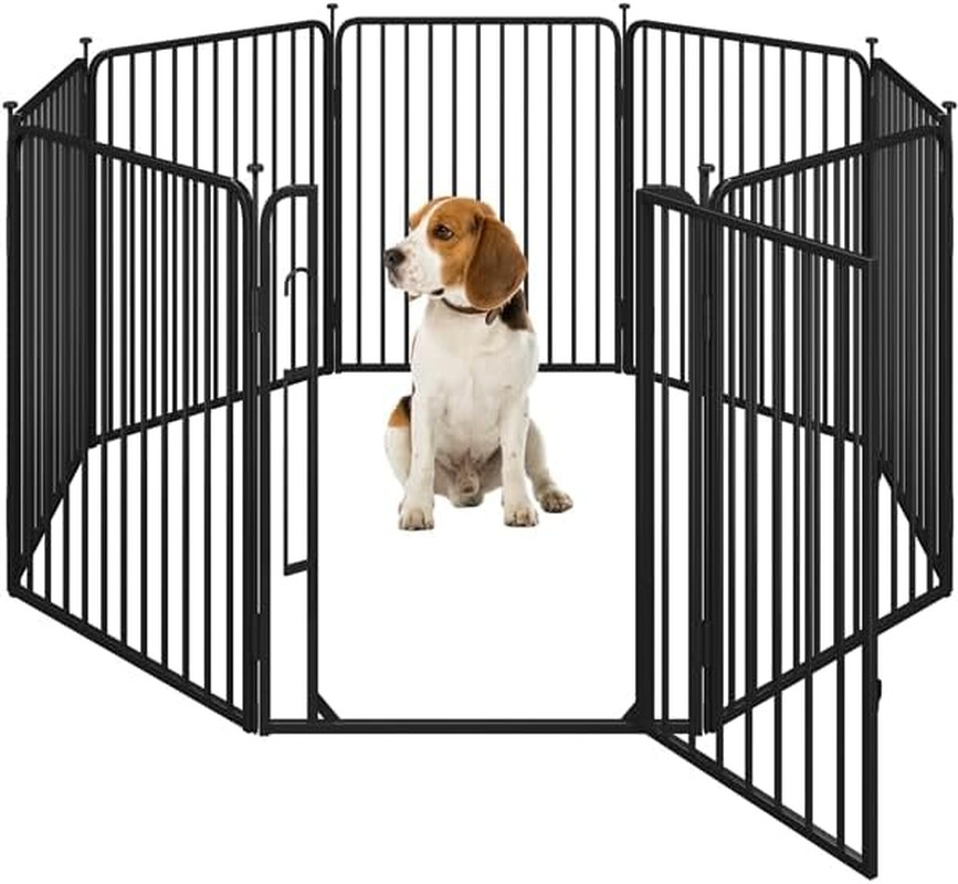 Box per Cani 8 Pannelli 80cm: Recinto Pieghevole Alta Resistenza