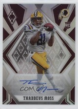 2020 Panini Phoenix Rookies Silver Auto Thaddeus Moss #200 Auto 0nr3