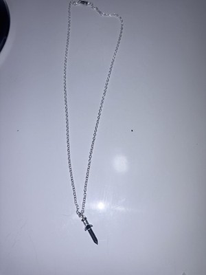 Medieval Sword Pendant Necklace 14.5'' Handmade by T.L.C.