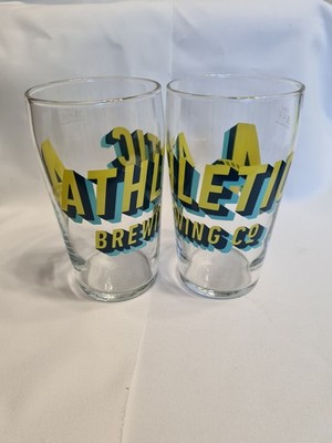 Athletic Brewing Company Paar brandneue Pint Gläser. Nagelneu