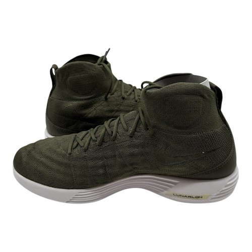 Nike Lunar Magista II FK Shoes Mens 10 Olive Green High Top Trainer 852614-300 - Picture 3 of 10