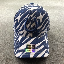 Indianapolis Colts Hat Cap Youth Boys One Size Blue NFL Football Zebra Reebok