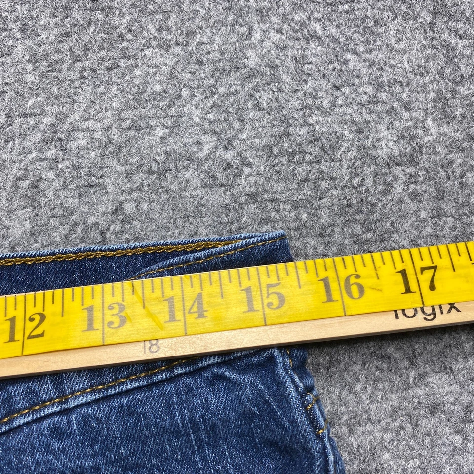 Pantalones Cortos George Cut Off Mujer 30 Azul Pantalones Cortos Distressed Daisy Duke Botín Motociclista Foto 2 de 4