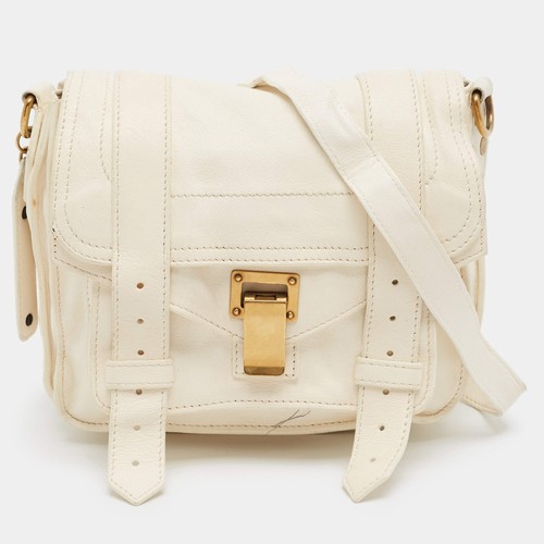 Proenza Schouler PS1 Mini Off White Leather Crossbody Bag