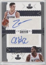 2017 Dominion Rookie Dual Signatures 20/25 Caleb Swanigan Zach Collins Auto k1f