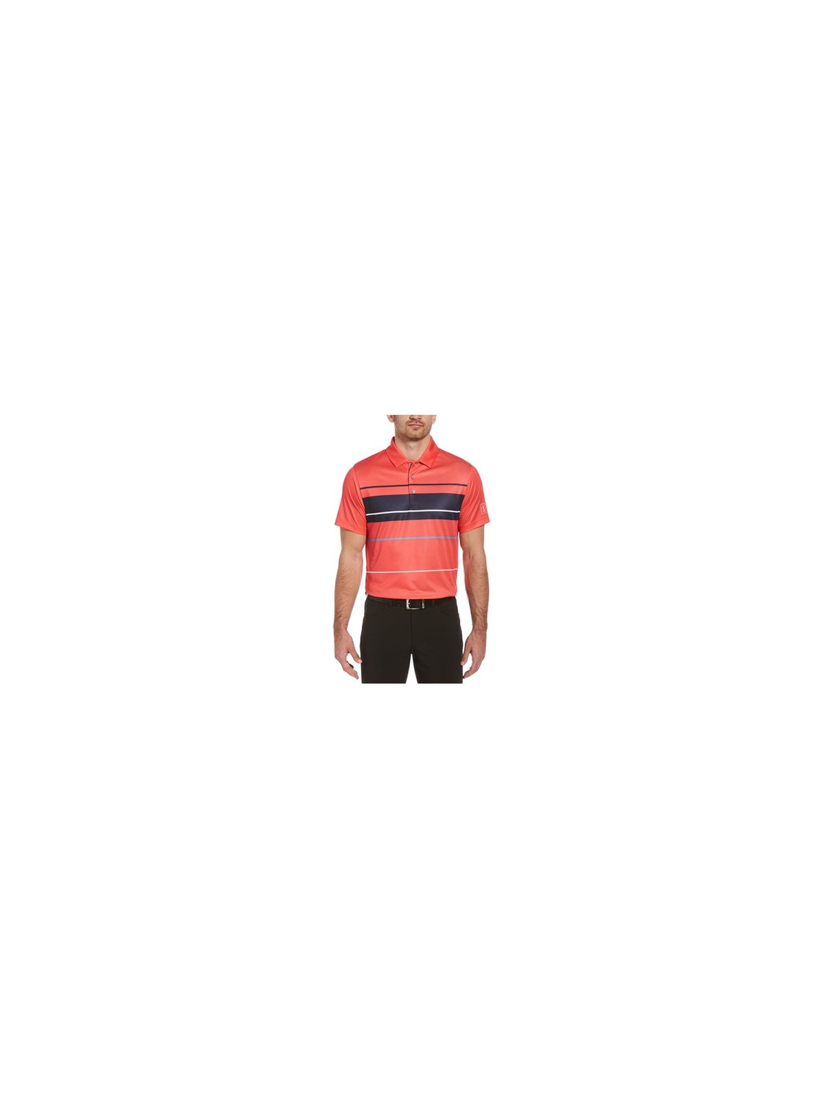HYBRID APPAREL Mens Golf Red Short Sleeve Stretch Polo S 3690₽