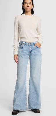 7 For All Mankind Spencer Ahs Flare Jean Women's Size 27 Light Wash NWT