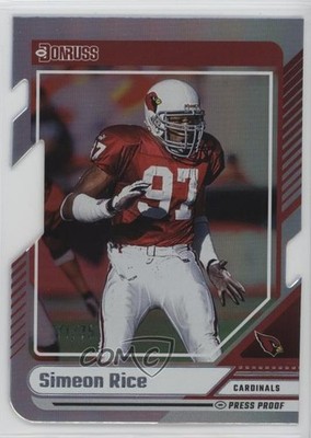 2024 Panini Donruss Silver Press Proof Die-Cut 11/75 Simeon Rice #189 0e9i