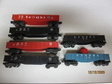 Lionel 6 Different Gondolas