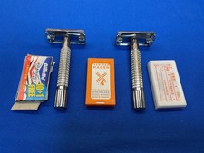 Van Der Hagen Traditional Single Blade Safety Razor LOT OF 2