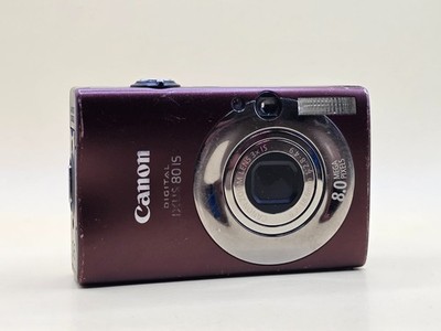 Canon IXUS 80 IS Digital Compact Camera Working w/ Canon 3x Optical IS Zoom Lens