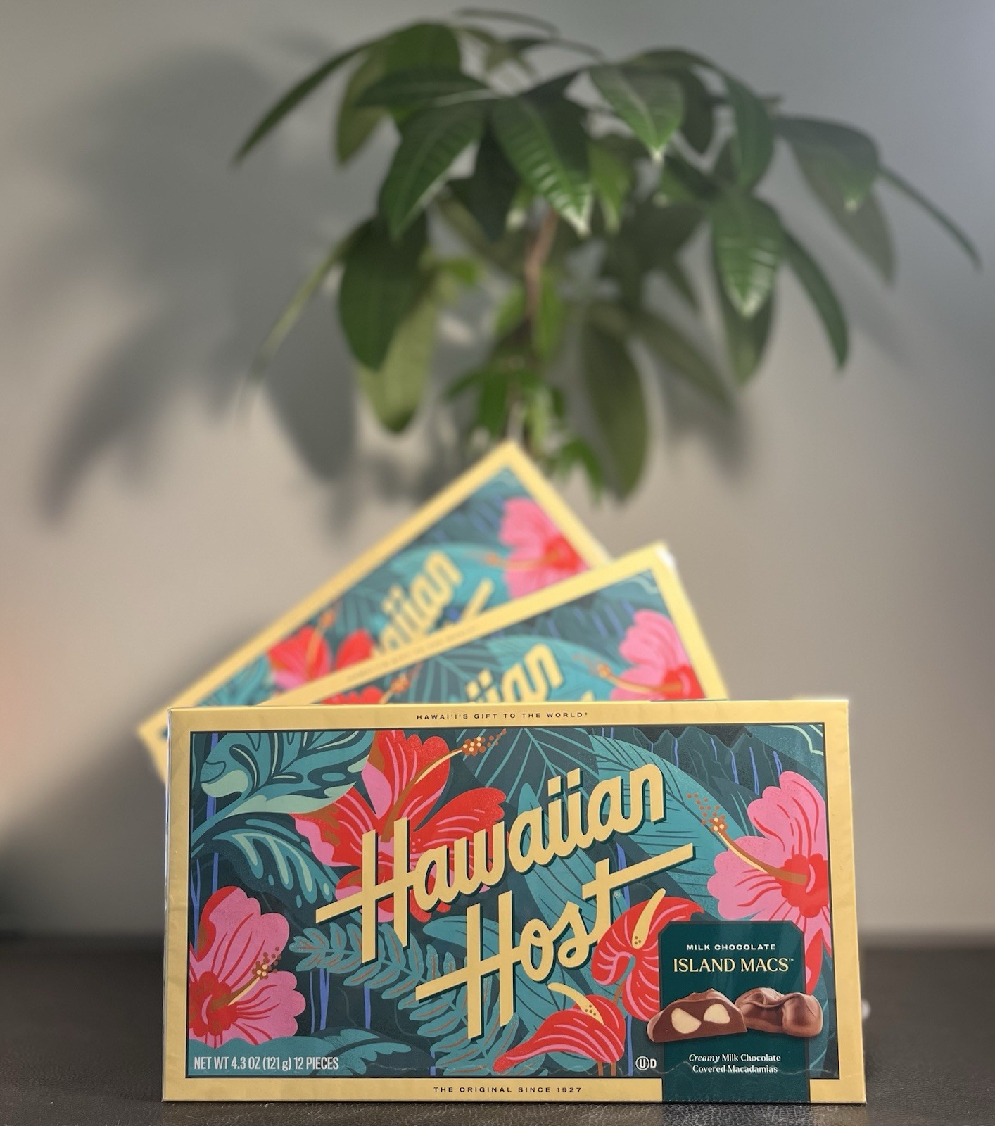 3 Boxes Hawaiian Host Island Macs Chocolate Covered Macadami