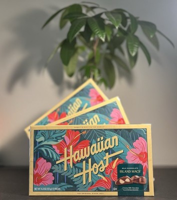 3 Boxes Hawaiian Host Island Macs Chocolate Covered Macadamia Nuts 5oz Sealed