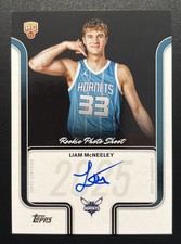 2025-26 Topps Rookie Photo Shoot Autographs #RPLM Liam McNeeley RC #X15475