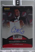 2017-18 Panini Instant Draft 17 Metal Auto 7/25 Caleb Swanigan #PIC-CS Auto im4