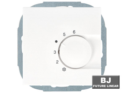 Raumthermostat unter Putz,  für Busch Jäger Future, Solo , polarweis,