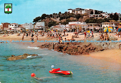 D128763 Nr 159 Lloret de Mar Costa Brava Espana Strand Teilansicht Fisa Soberana