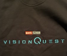 Marvel Studios Vision Quest Cast & Crew Hoodie Sweatshirt Jacket L  Avengers