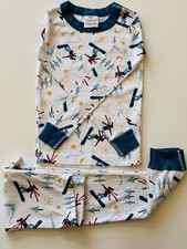 Hanna Anderson. Kids Pajama LongJohns Size 6-7/120cm Snowboarding In Winter Park