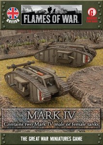 Mark IV Male/Female Tanks MOTHER British 15mm WWI GBBX01 Great War UK German US