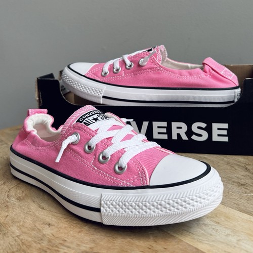 Converse Chuck All Star Shoreline Slip On Sneakers Sz 6.5 Pink Canvas Shoes
