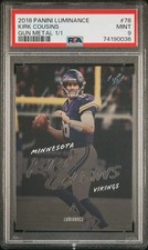 2018 Kirk Cousins #78 Luminance Black Gun Metal 1/1 PSA 9 One of One RARE Prizm